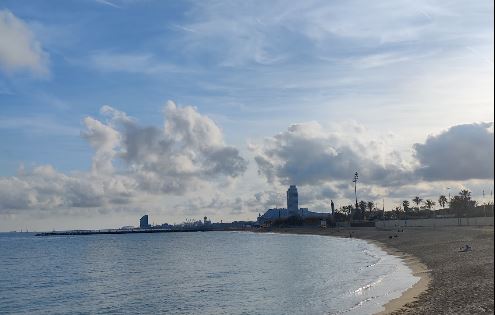 playa de arena nudista